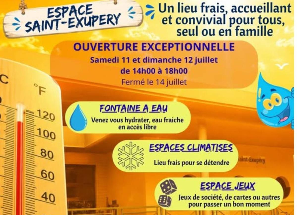 Fortes chaleurs - Espace Saint-Exupéry