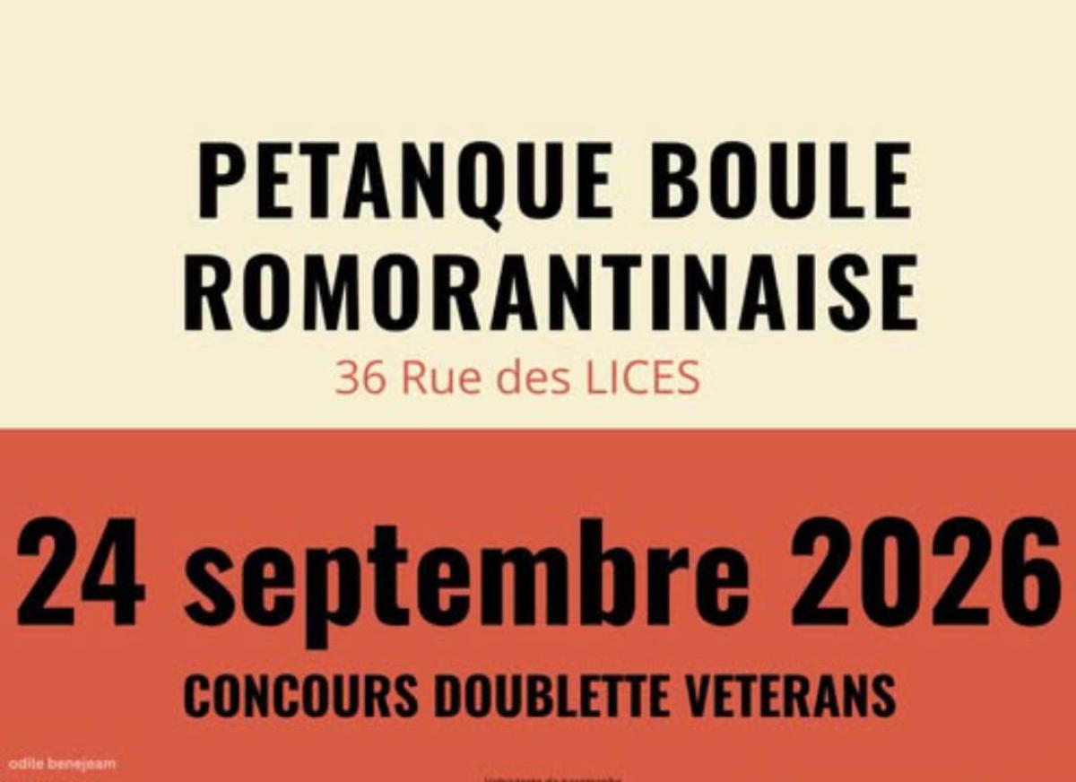 Concours doublette vétérans