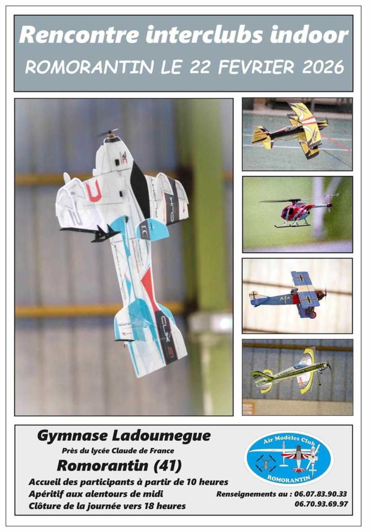 AÉROMODÉLISME – Rencontres Interclubs Indoor