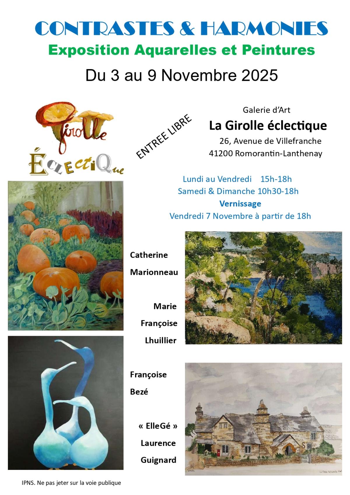Exposition Contrastes & harmonies