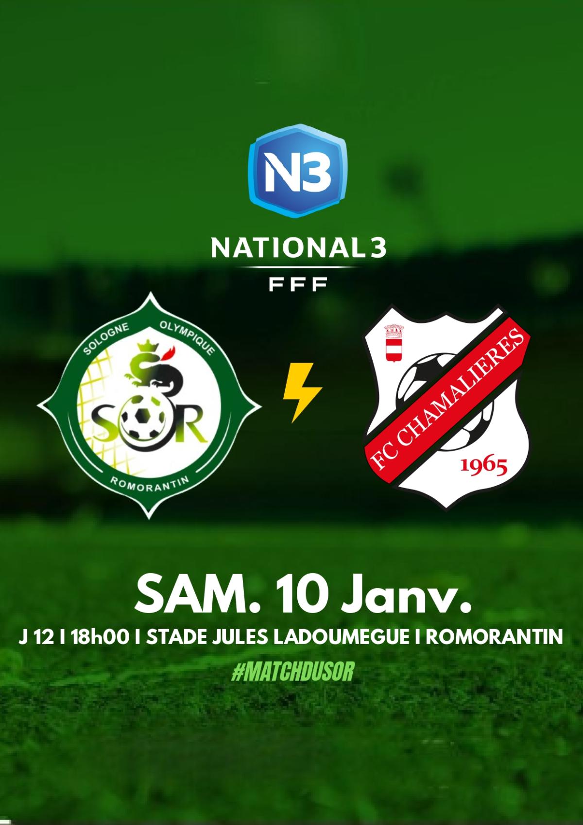 Match : SOR FC Chamalières