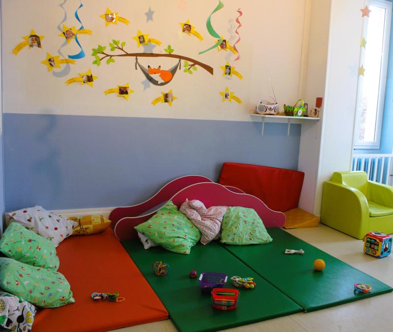 Salle des Mousses (bébés âgés de 2 mois et demi à 9 mois)