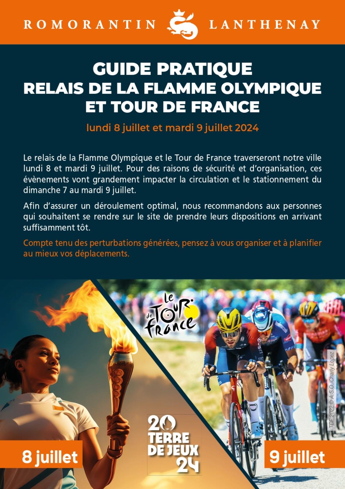 Guide pratique Relais de la flamme olympique et Tour de France
